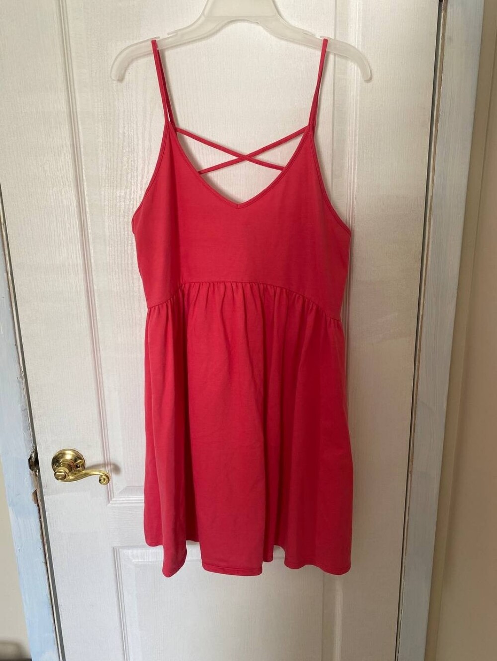 Target Wild Fable Pink Tank Top Dress with Criss Cross Back Size XL